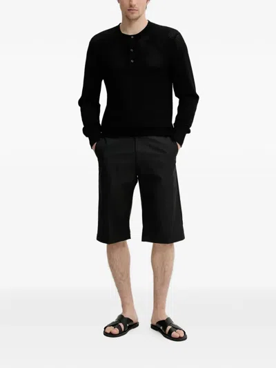 Filippa K Textured T-shirt In Black