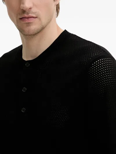 Filippa K Textured T-shirt In Black