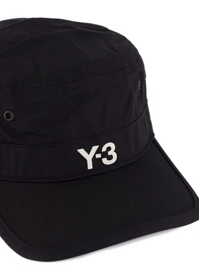 Y-3 Work Logo-detail Cap In Black