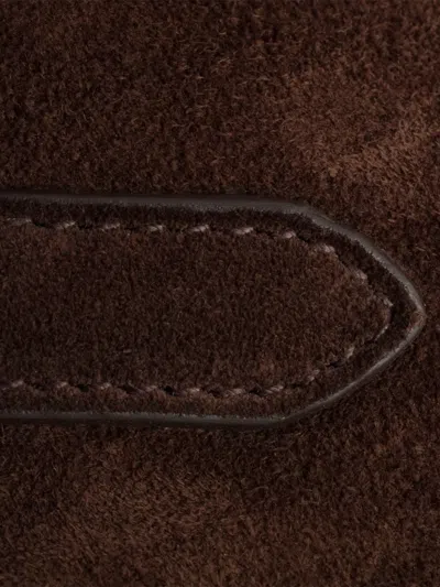 Prada Suede Shoulder Bag In Brown