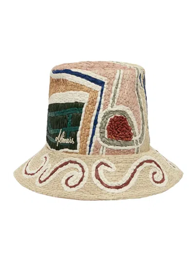 Alemais Velora Patterned Bucket Hat In Neutral