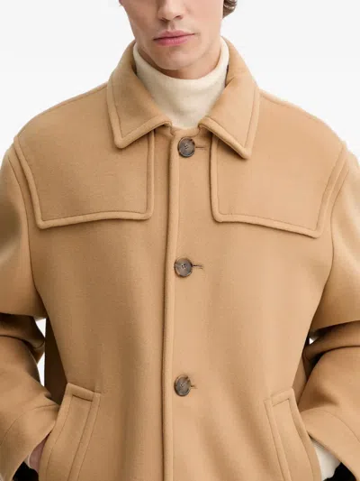 Filippa K Buttoned Jacket In Nude