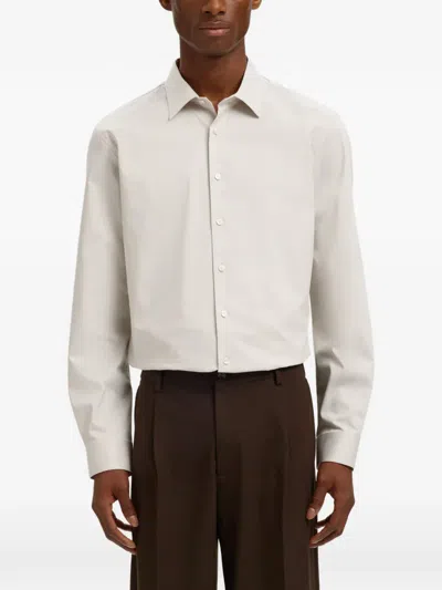 Selected Buttoned Shirt In Neutral