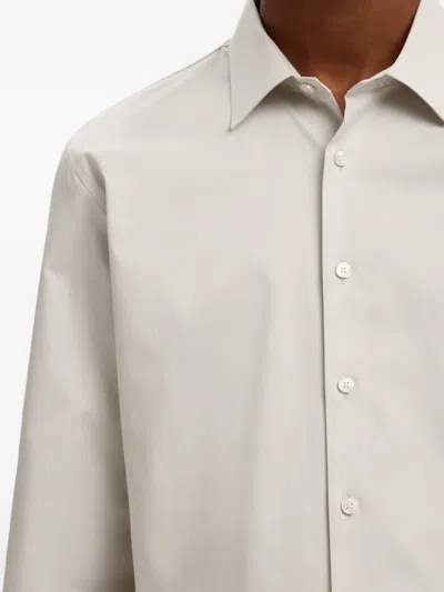 Selected Buttoned Shirt In Neutral