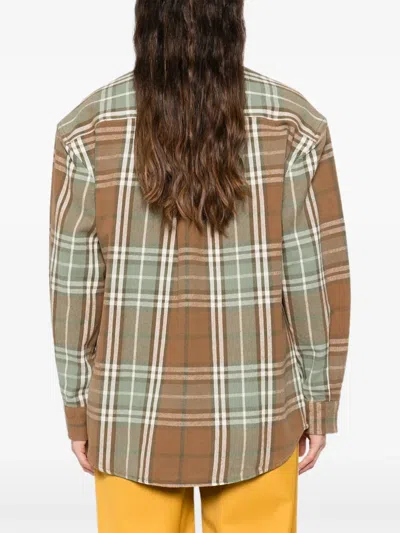 6397 Big Check Button-down Shirt In Brown