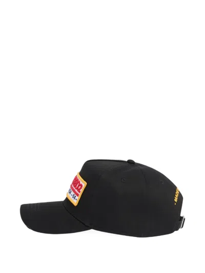 Dsquared2 Baseball Hat With Logo Patch In Black