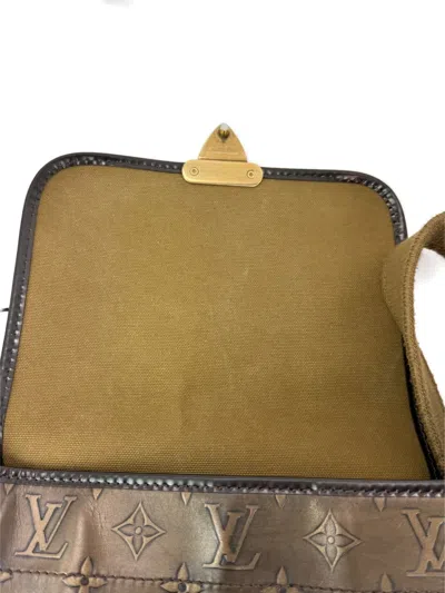 Pre-owned Louis Vuitton Sergeant Monogram Shoulder Bag In Brown