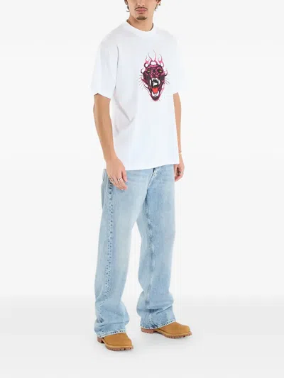 Patta Panther-print T-shirt In White
