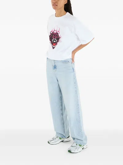 Patta Panther-print T-shirt In White
