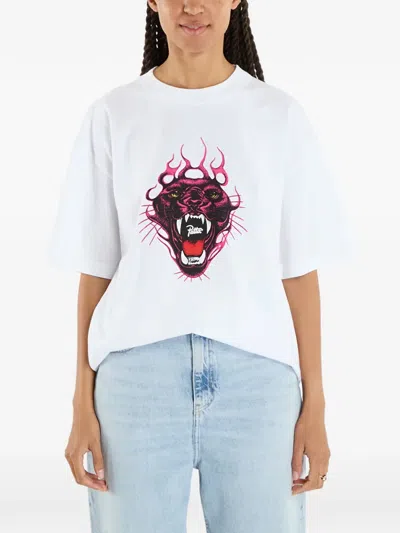 Patta Panther-print T-shirt In White