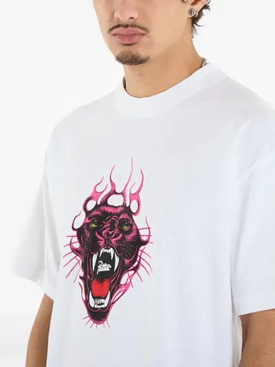 Patta Panther-print T-shirt In White