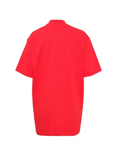 Pushbutton Graphic-print T-shirt In Red