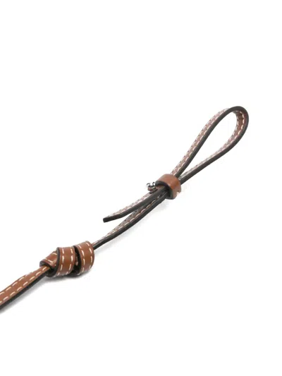 Max Mara Bear Shaped Keyring In Brown