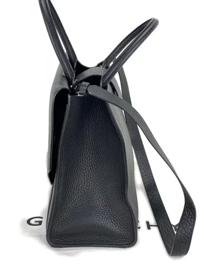 Pre-owned Givenchy Medium Obsedia Leather Tote Bag In Black