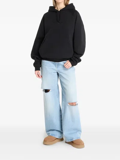 Dime Cursive Hooded Sweater In Multi