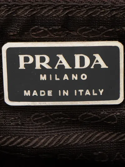 Pre-owned Prada Triangle-logo Backpack In Neutral