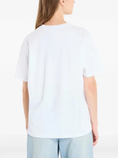 Dime Cursive Logo T-shirt In White