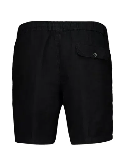 120% Lino Drawstring Bermuda Shorts In Multi