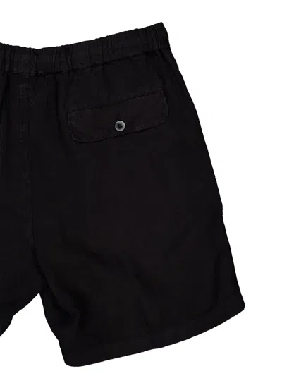 120% Lino Drawstring Bermuda Shorts In Multi