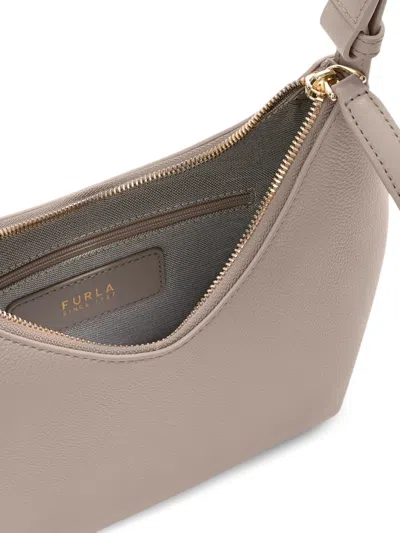 Furla Small Goccia Shoulder Bag In Gray
