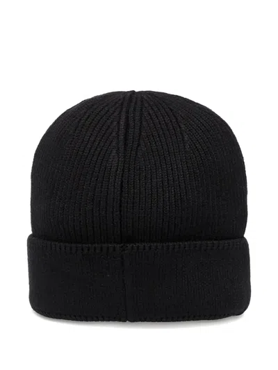Dime Cursive Rib Beanie Hat In Black