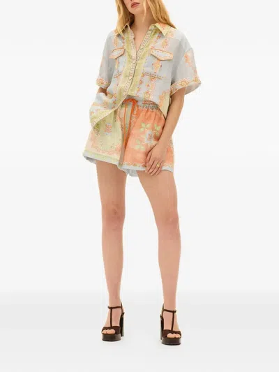 Kate Ford Oversized Buttoned T-shirt In Multi