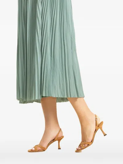 Jimmy Choo Elsy 70 Suede Slingback Open Toe Sandals In Brown