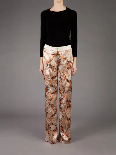 Giles Printed Trouser In Brown
