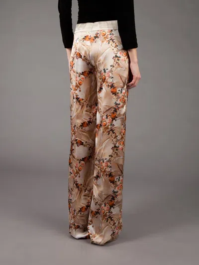 Giles Printed Trouser In Brown