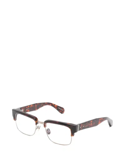 Matsuda Square-frame Browline Glasses In Multi