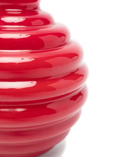 Venini Deco Vase In Red