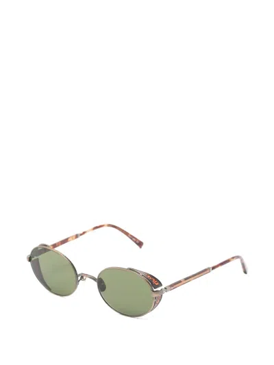 Matsuda Round-frame Sunglasses In Gold