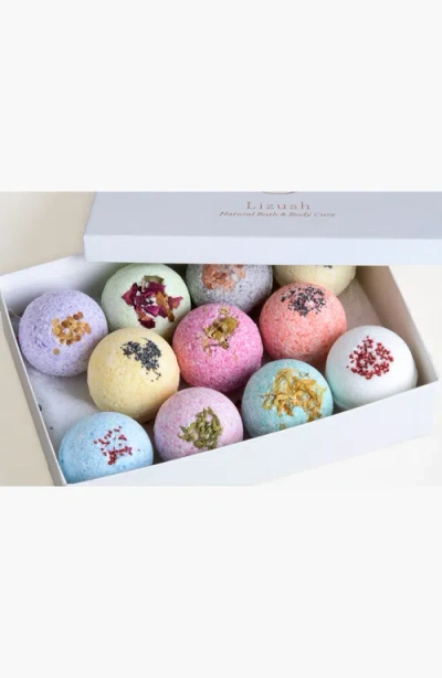 Lizush 12 Assorted Bath Bombs Gift Box In Multi