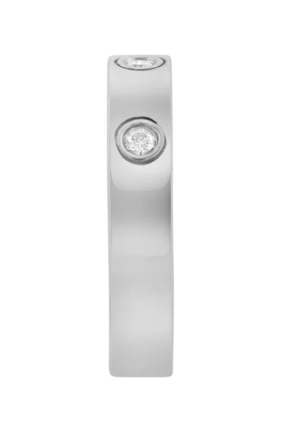 Effy Sterling Silver Diamond Band Ring In White