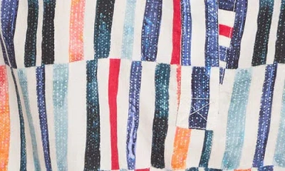 Nic + Zoe Nic+zoe Broken Stripe Blouse In Multi