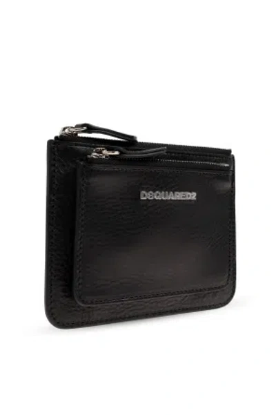 Dsquared2 Zip-around Logo Wallet In Red