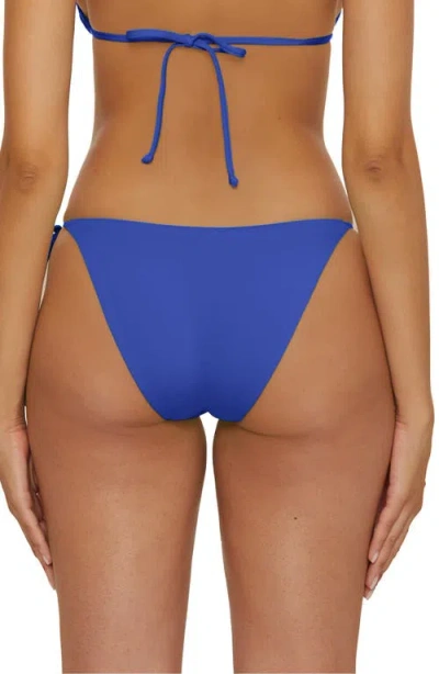 Becca Color Code Side Tie Bikini Bottoms In Blue