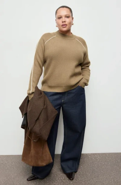 Mango Francus Sweater In Brown