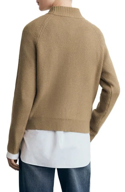 Mango Francus Sweater In Brown