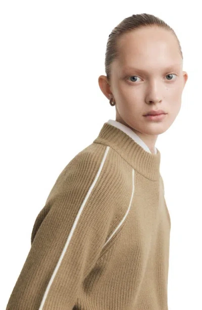 Mango Francus Sweater In Brown