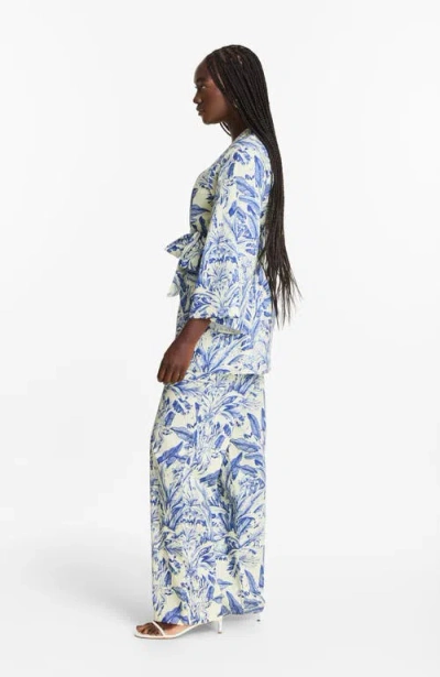 Diarrablu Leer Pants Toile Blu In Blue