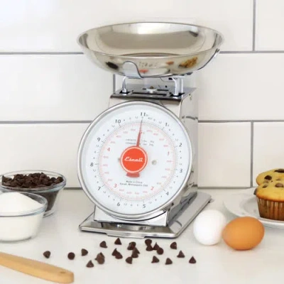 Escali Mercado Dial Scale With Bowl In Metallic