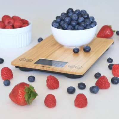 Escali Arti 15 Lbs Digital Kitchen Scale In Brown