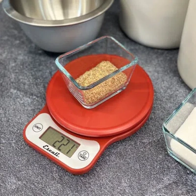 Escali Telero Digital Kitchen Scale In Red