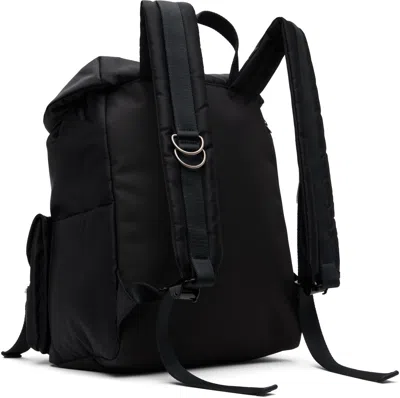 Sacai Black Nylon Backpack In Black