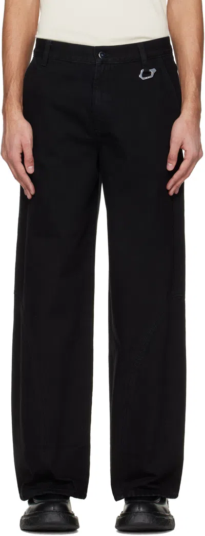 Heliot Emil Basalt Belt Loop Jeans In Black