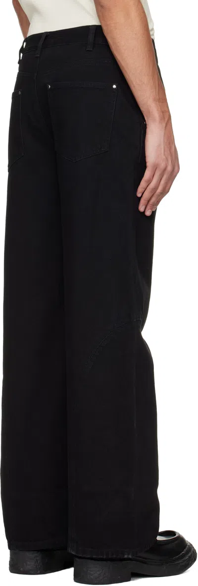 Heliot Emil Basalt Belt Loop Jeans In Black