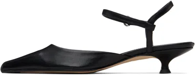 Aeyde Colette 35mm Pointed-toe Leather Pumps In Black