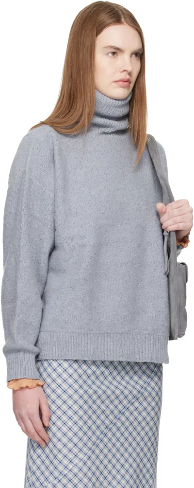 Baserange Blue Mea Turtleneck In Multi