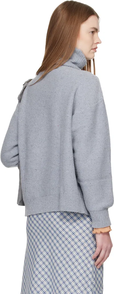 Baserange Blue Mea Turtleneck In Multi